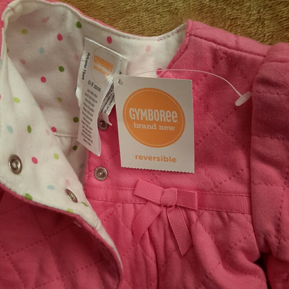 Gymboree Quilted Reversible Jacket (Pink) NWT - Picture 5 of 5